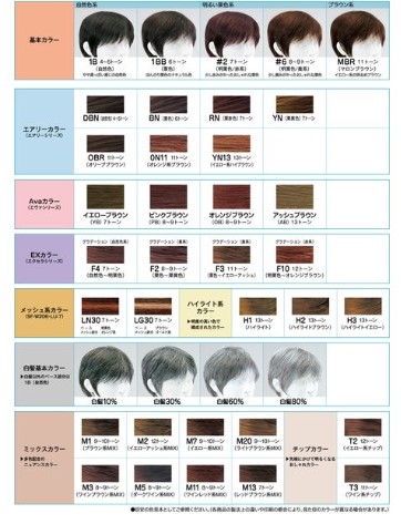 楽天市場】レオンカ SF-T309 総手植え 人毛 化繊毛 耐熱 4色 抗菌