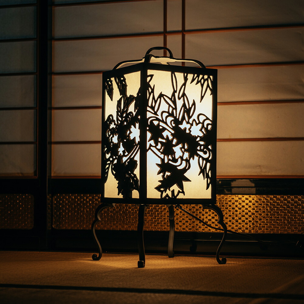 楽天市場】行燈 行灯「魯山人好み置行灯 雲錦 Un-Kin」和風 照明 旅館