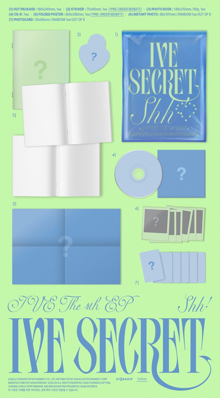 楽天市場】[おまけ8種付き] IVE 4TH EP ALBUM [IVE SECRET] 3種セット