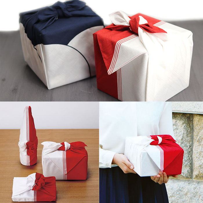 楽天市場】風呂敷 日本製 国産 ハレ包み 片身替り アカ 約70cm 重箱 用