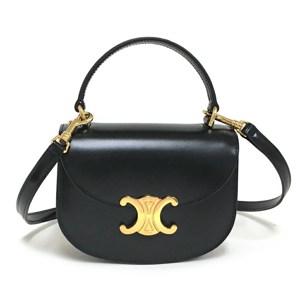 楽天市場】[未使用] セリーヌ トリオンフ ミニ ブザス クレア 2WAY