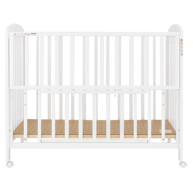 楽天市場】ベビーベッド ハイタイプ 木製 キャスター付き プチホワイト