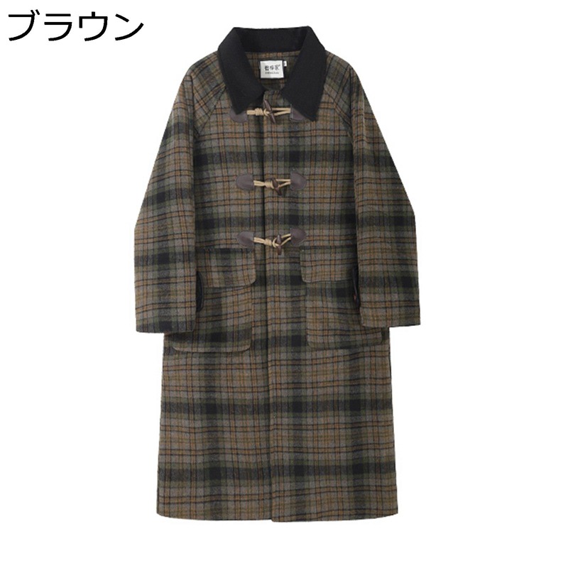 楽天市場】ダッフルコート チェック柄 メンズの通販