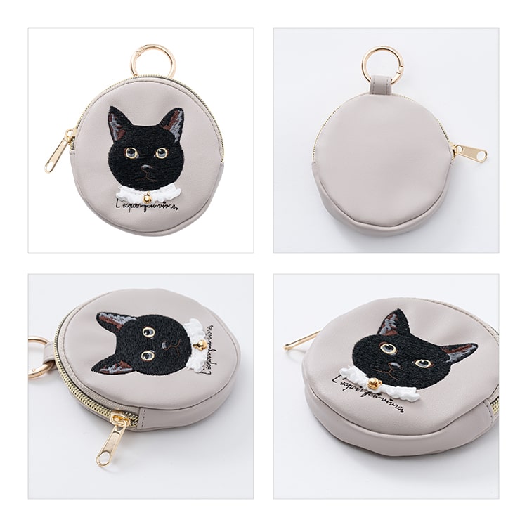 楽天市場】ポーチ 小物入れ 小さめ 刺繍 アニマル 動物 犬 ネコ 猫