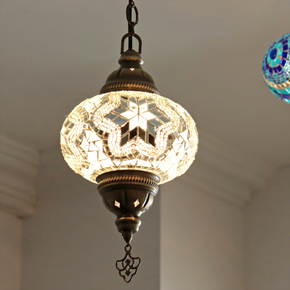 楽天市場】トルコランプ モザイクランプ ペンダントランプ 直径16cm