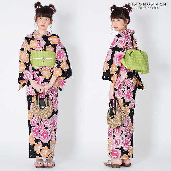 楽天市場】【Prices down2】ツモリチサト 浴衣単品「黒色 薔薇