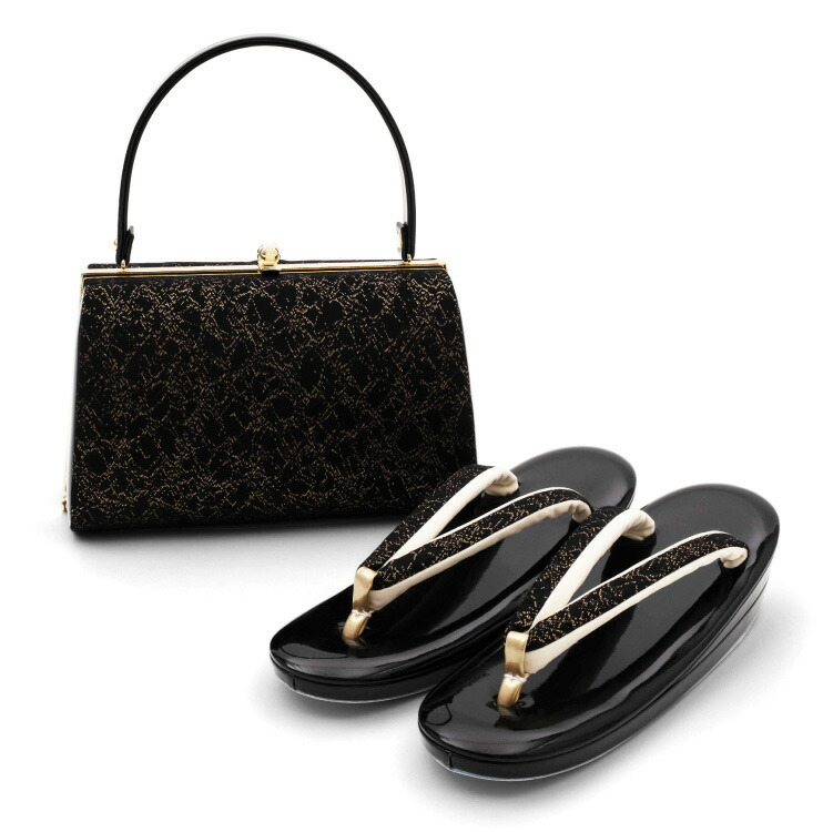 楽天市場】草履バッグセット Lサイズ ゴールド 金 ブラック 黒 くすみ