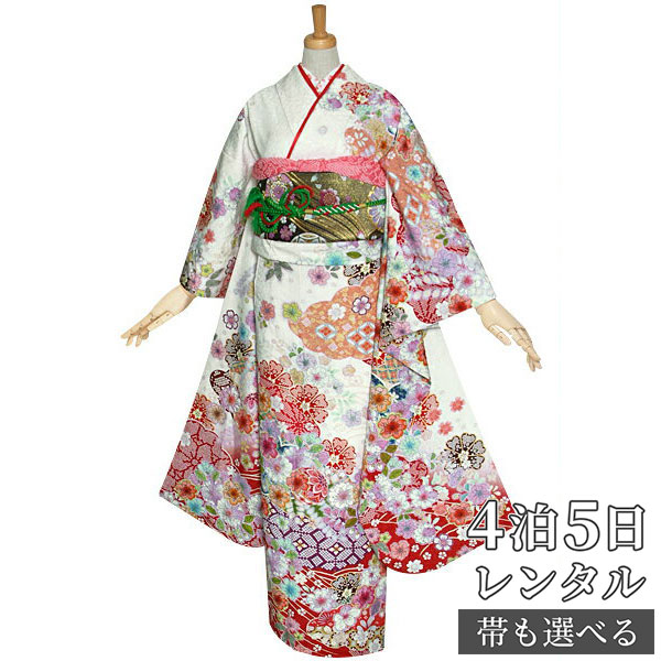 楽天市場】振袖 辻が花（カラーホワイト）（和服｜レディース