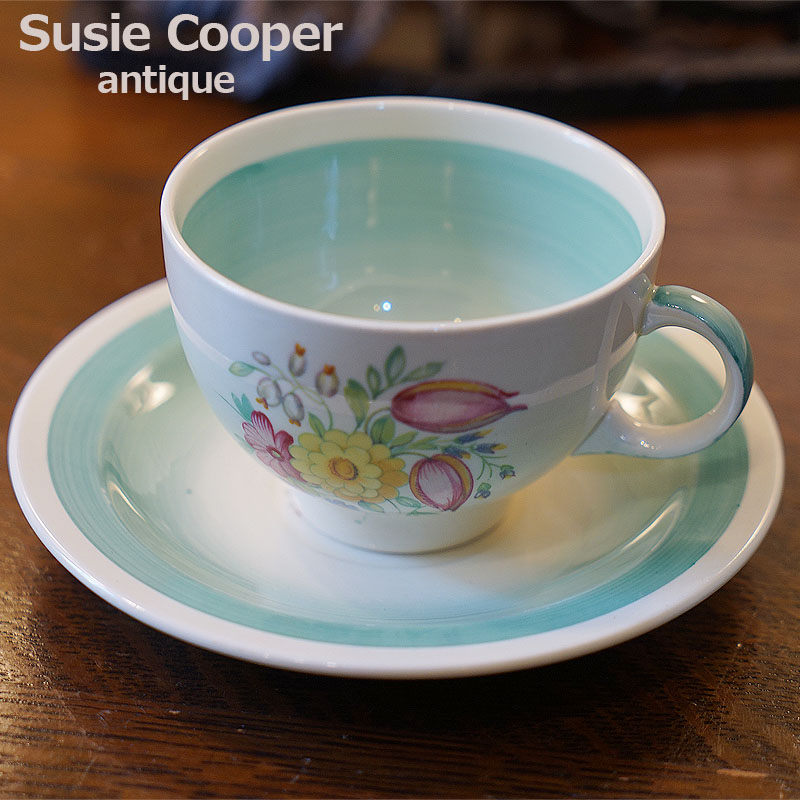 楽天市場】Susie Cooper スージークーパー カップ＆ソーサー グリーン