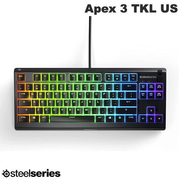 楽天市場】SteelSeries Apex 3 TKL Black US 英語配列 84キー 有線 高