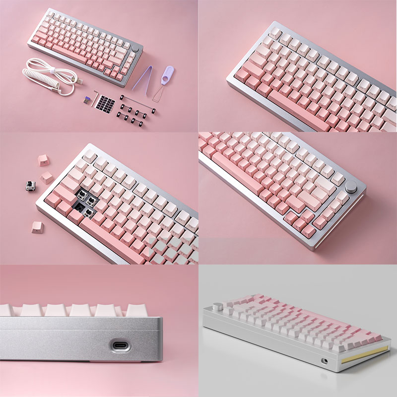 MonsGeek M1HE グラデーションパープル 英語配列キーボード 本体