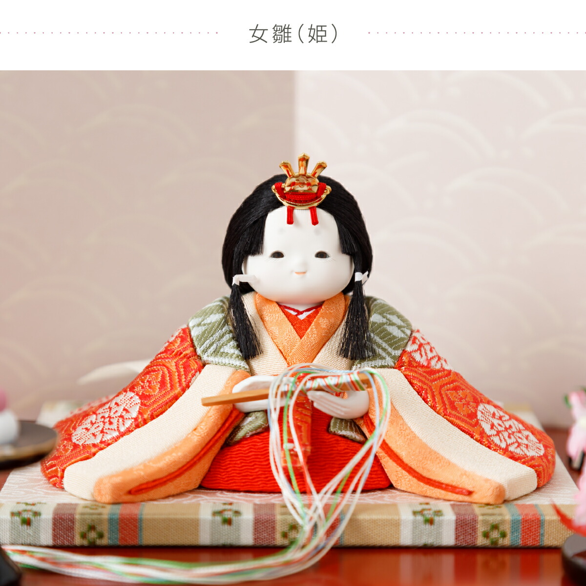 楽天市場】【3/1ワンダフルデーP最大4倍】 雛人形 木目込み 福(ふく