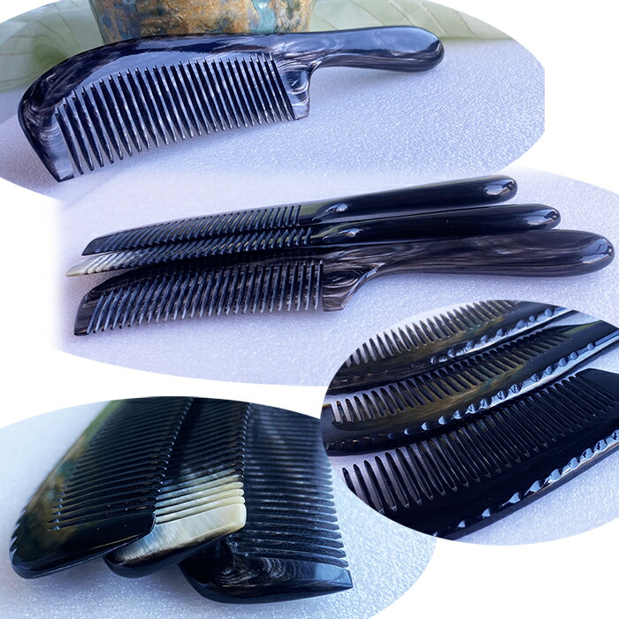 楽天市場】櫛 くし 細歯 牛（黒水牛）の角 : komuonネットストア