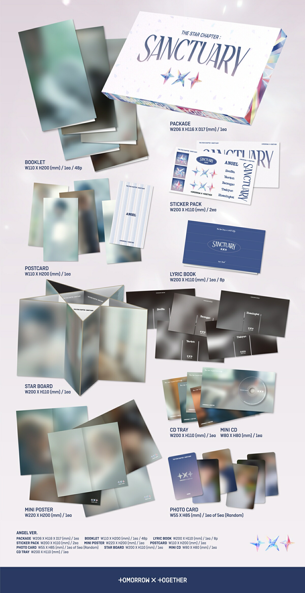 楽天市場】TOMORROW X TOGETHER -The Star Chapter: SANCTUARY (ANGEL