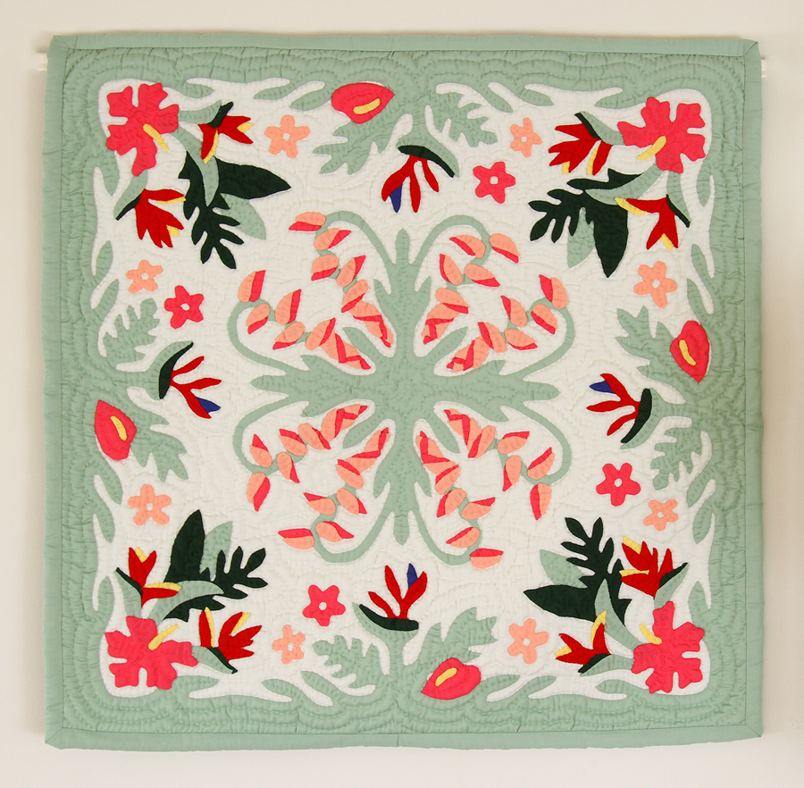 楽天市場】ハワイアンキルト タペストリー 本格手縫い 壁掛け