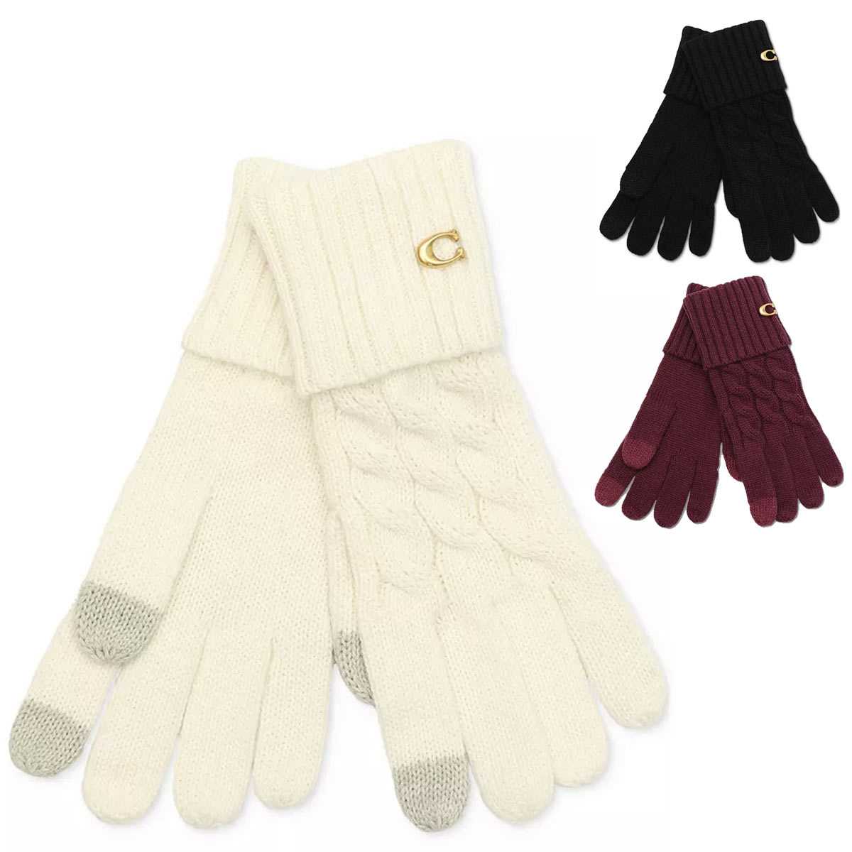 楽天市場】コーチ 手袋 レディース ブランド かわいい スマホ対応 防寒