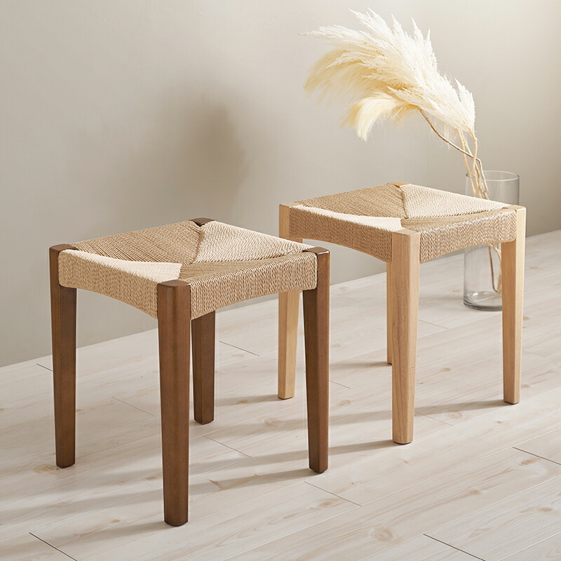 楽天市場】【完成品】ペーパーコード スツール 1脚/2脚/3脚/4脚(木製