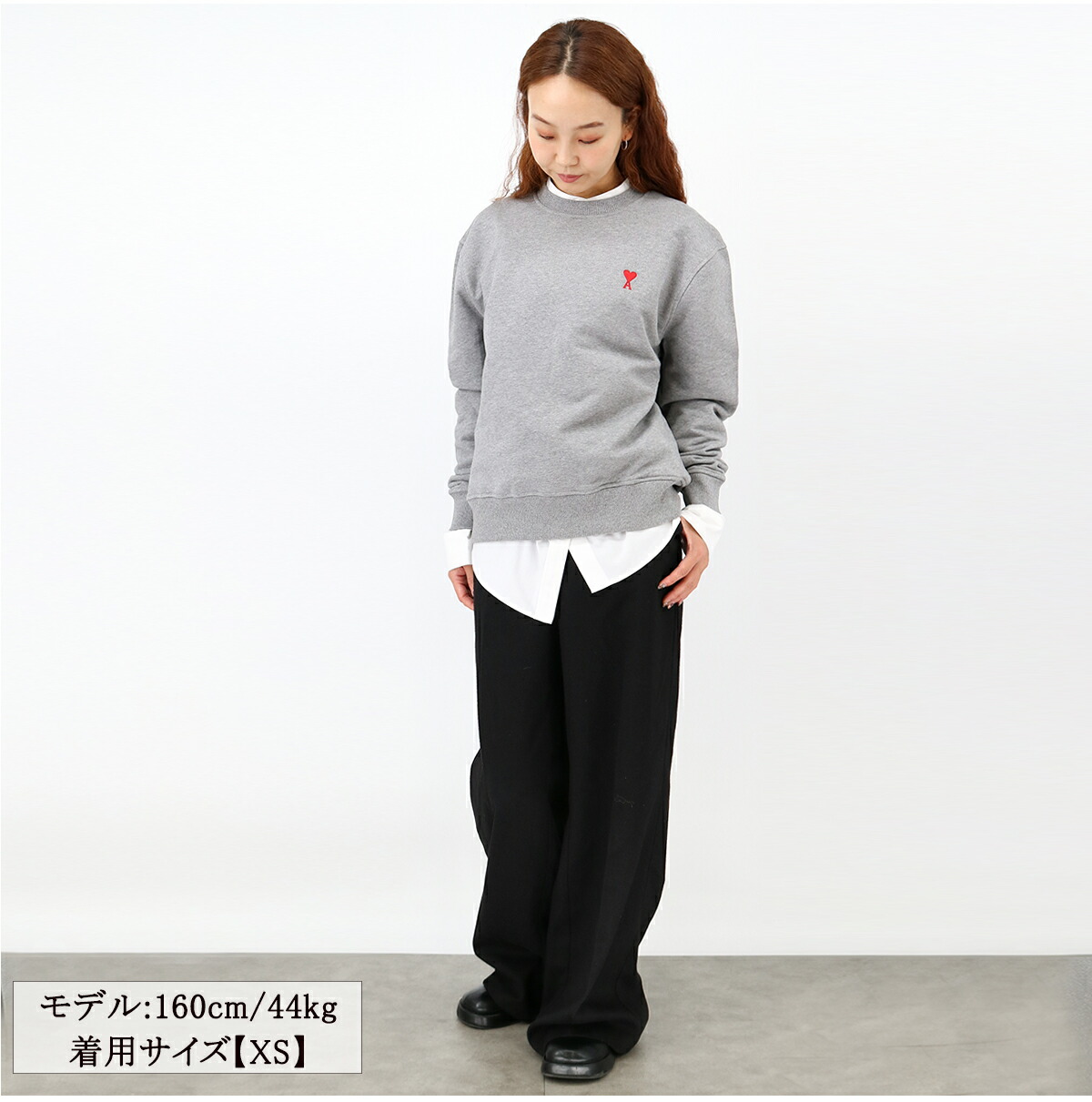 楽天市場】ami paris アミ パリス BFUSW001.730 レディーススウェット