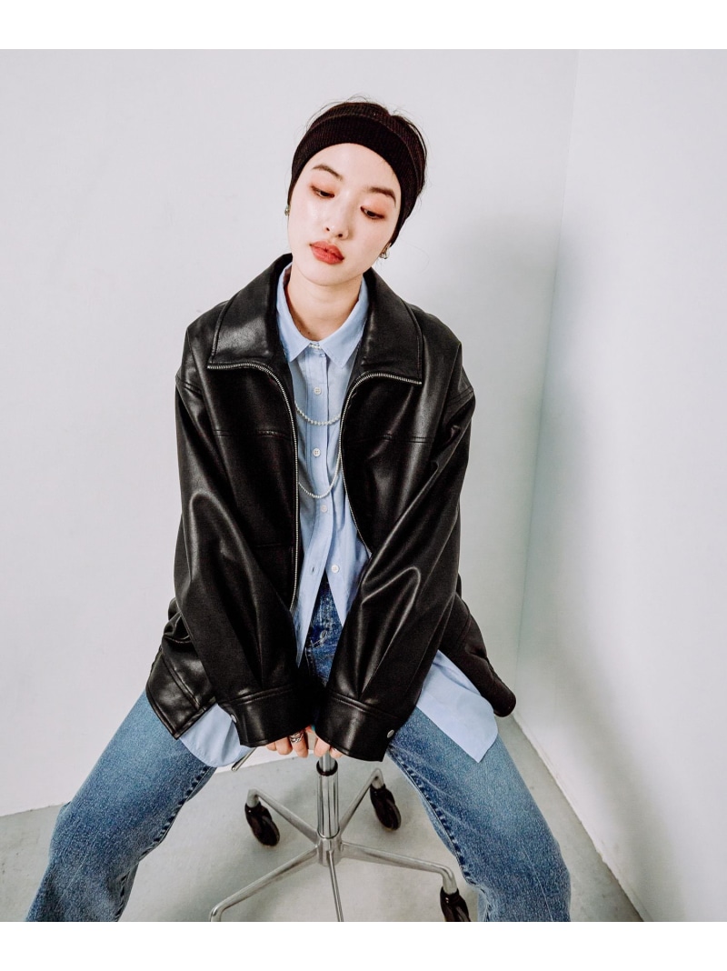 楽天市場】フェイクレザーブルゾン LEPSIM レプシィム ジャケット