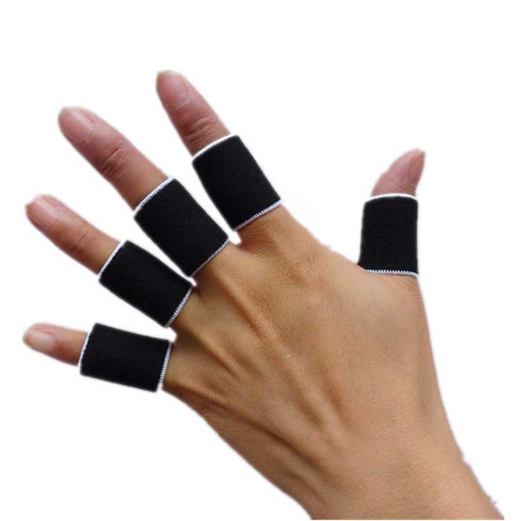楽天市場】10個セット 指用サポーター フィンガーサポーター ブラック