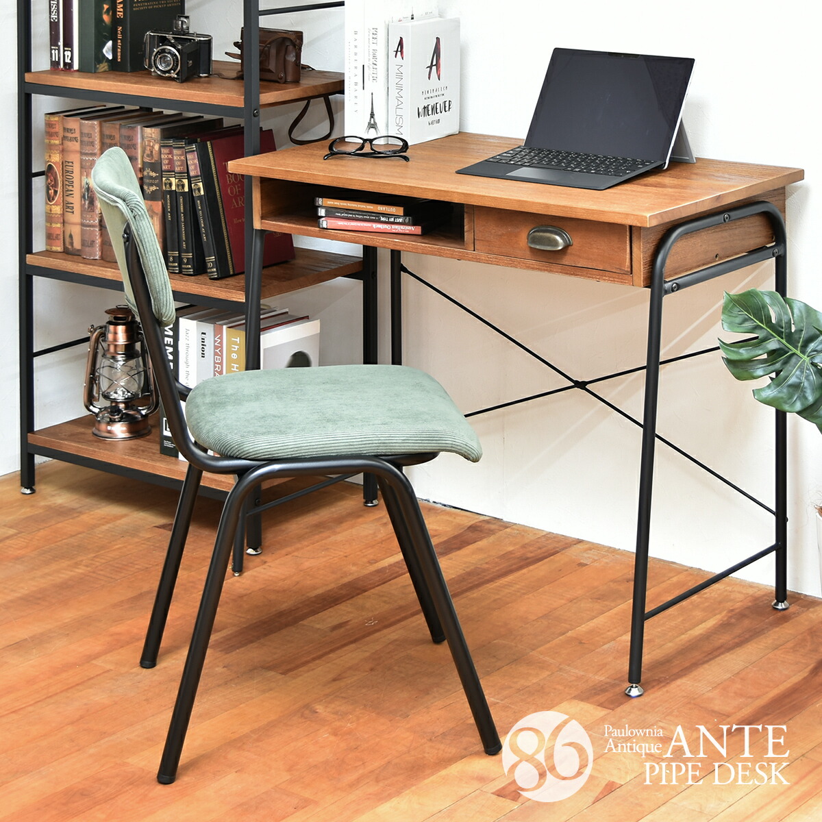 楽天市場】【先着半額クーポン】デスク おしゃれ アンティーク調デスク