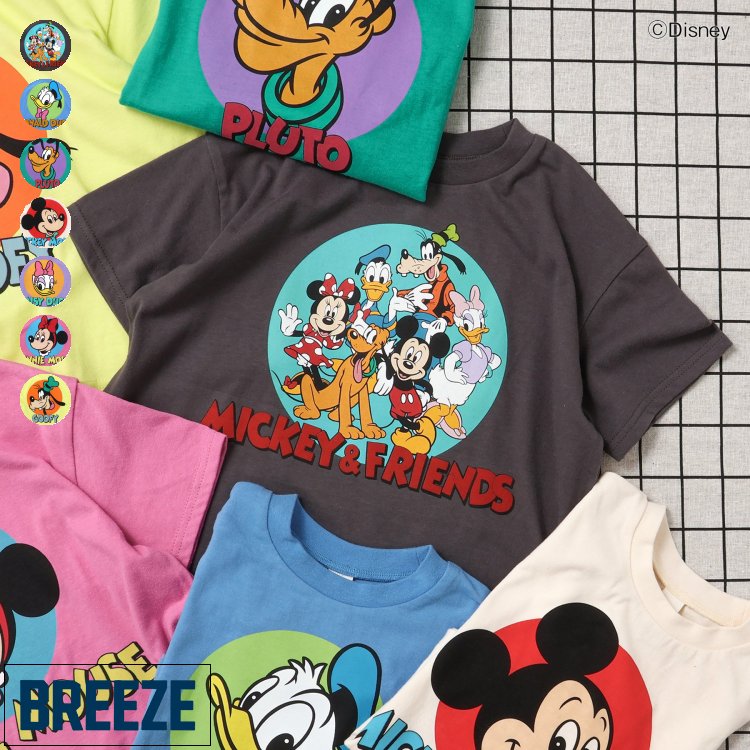 楽天市場】BREEZE ディズニーキャラクター 半袖 リンクコーデ 半袖t