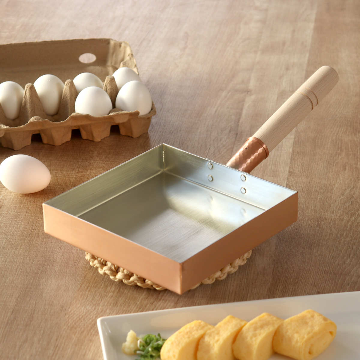 楽天市場】工房アイザワ 純銅 玉子焼き 関東型 18cm （ aizawa 日本製