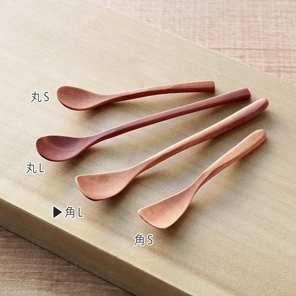 楽天市場】スパイススプーン WOODN 11cm L 角 スプーン 天然木 木製