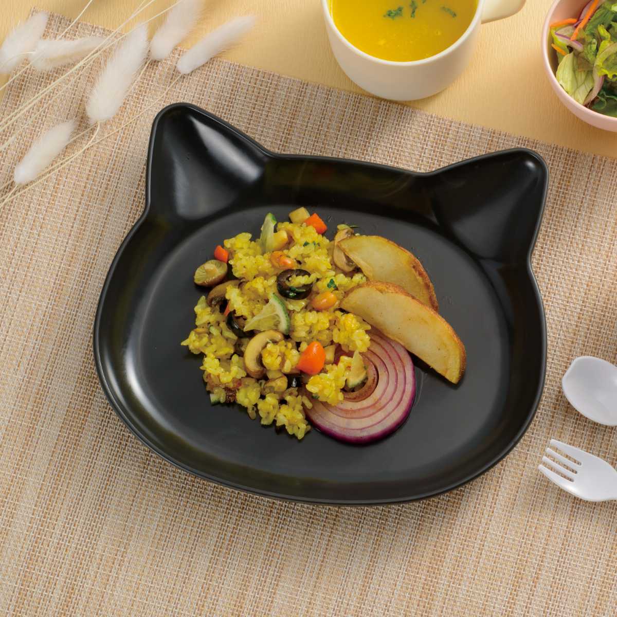 楽天市場】抗菌ランチプレート catte ねこ 日本製 電子レンジ対応 食洗