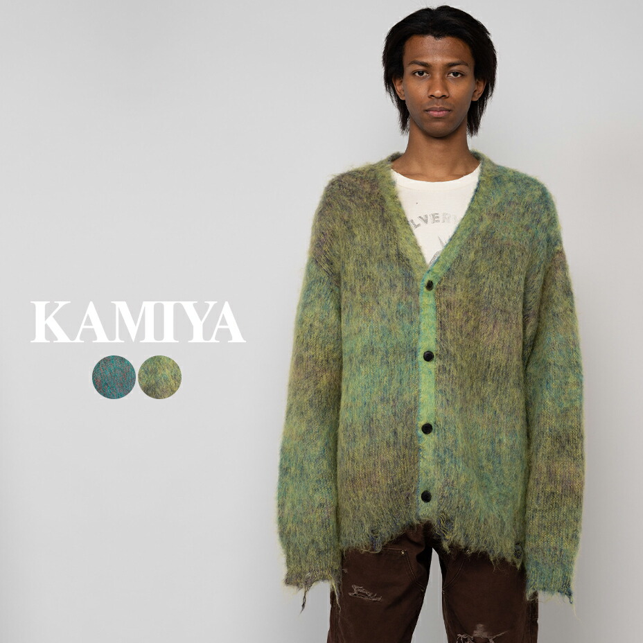 楽天市場】Kasuri Mohair Cardigan G11CD030 ブランド KAMIYA カミヤ