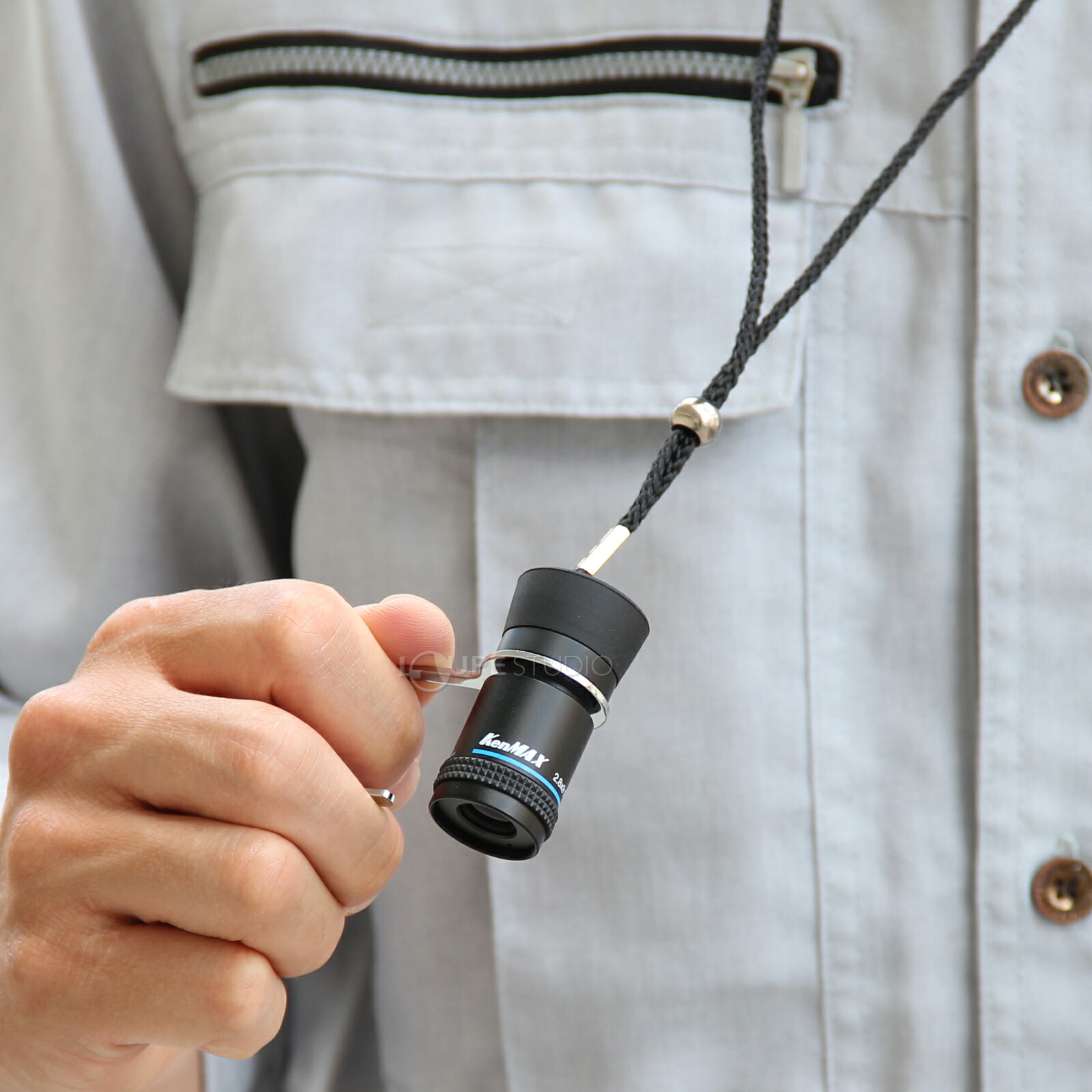 楽天市場】単眼鏡 遠近マルチ KM-289 2.8倍 弱視の方 フィンガーリング