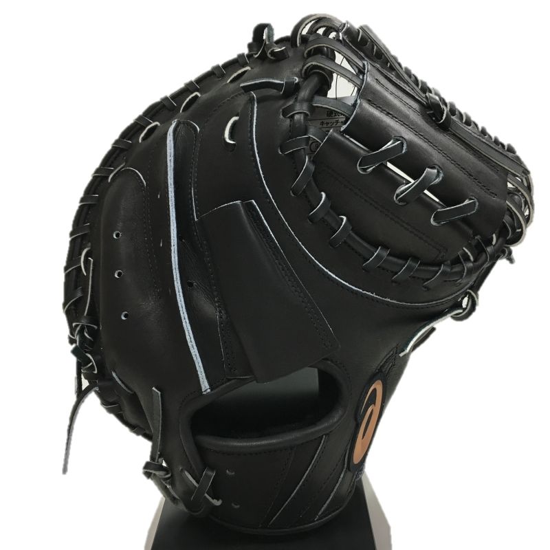 asics 硬式野球グローブ キャッチャーミット BGH4DC 黒 asics 硬式野球