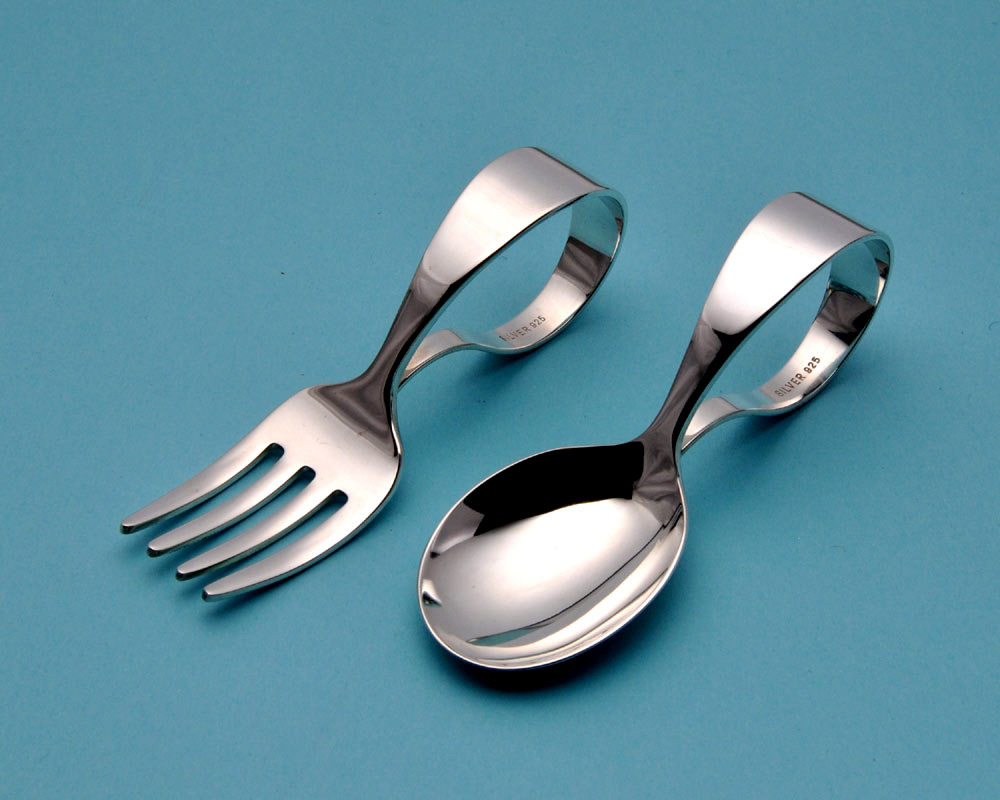 楽天市場】上田銀器工芸 包装 箱 ベビースプーン フォーク 機械彫り