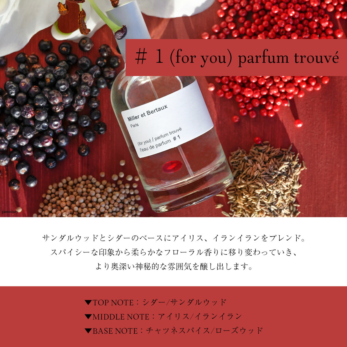 楽天市場】Miller et Bertaux 【オードパルファン香水100ml】 ＃1（for