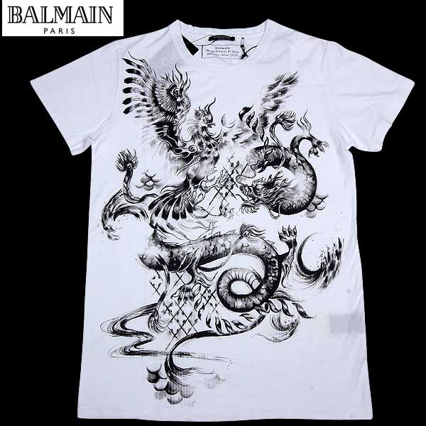 楽天市場】バルマン BALMAIN メンズ トップス Tシャツ 半袖 ロゴ