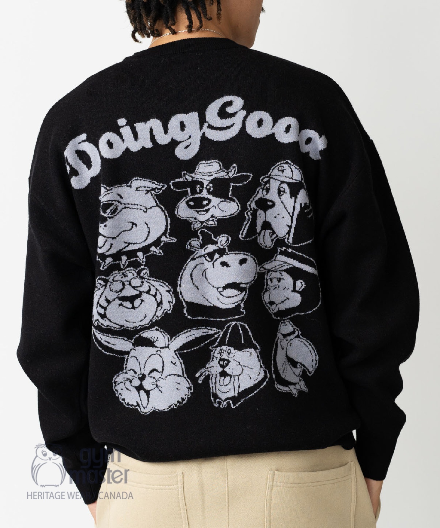 楽天市場】gym master 公式 ジャガード ニット Doing Good クルー