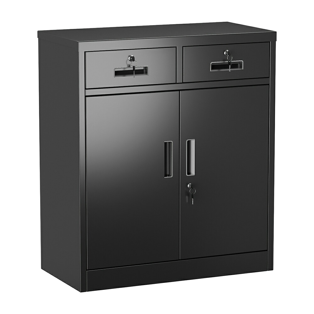 楽天市場】スチール書庫 鍵付き書庫 鍵付きキャビネット ブラック