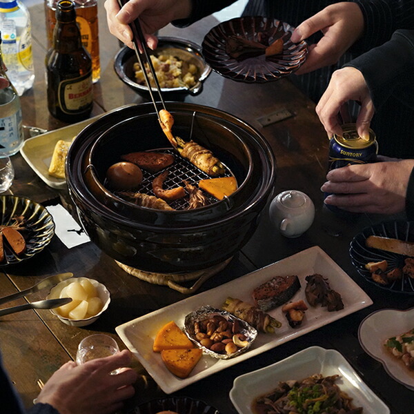 楽天市場】長谷園 いぶしぎん 大 燻製 土鍋 長谷製陶 伊賀焼 燻製器