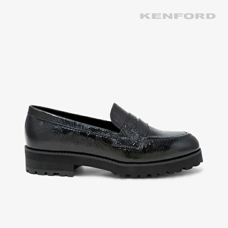 楽天市場】・KENFORD｜W Tank Sole Paisley Embossed Loafers Leather