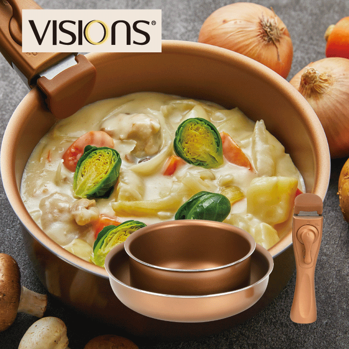 楽天市場】VISIONS IH対応 クックウェア 3点セット フライパン 24cm