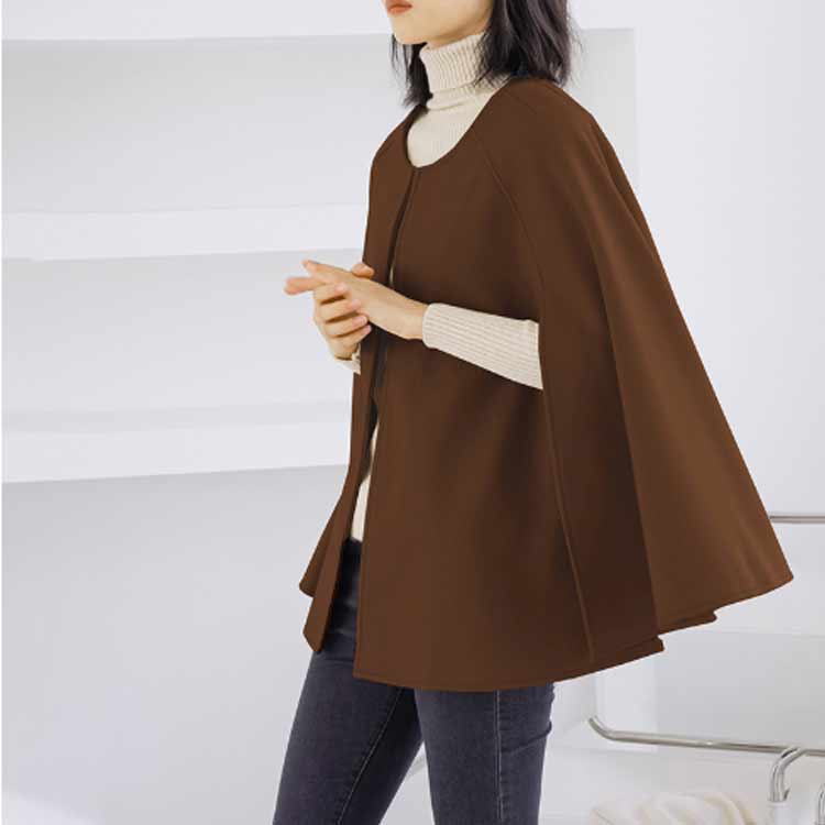 楽天市場】ポンチョ ケープ ジャケット ショート アウター 上品 秋冬