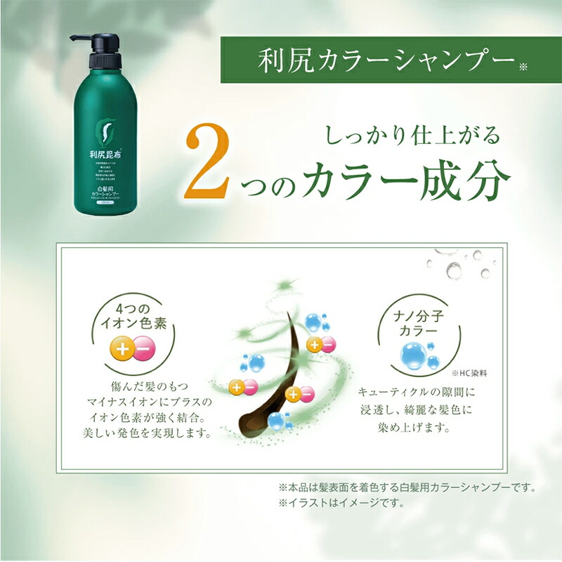 楽天市場】白髪用 利尻カラーシャンプー＆カラーケアコンディショナー