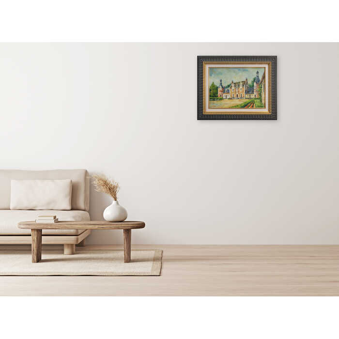 楽天市場】絵画 大石良太 油絵・油彩画 『花のツルーセイ』 城 空 風景