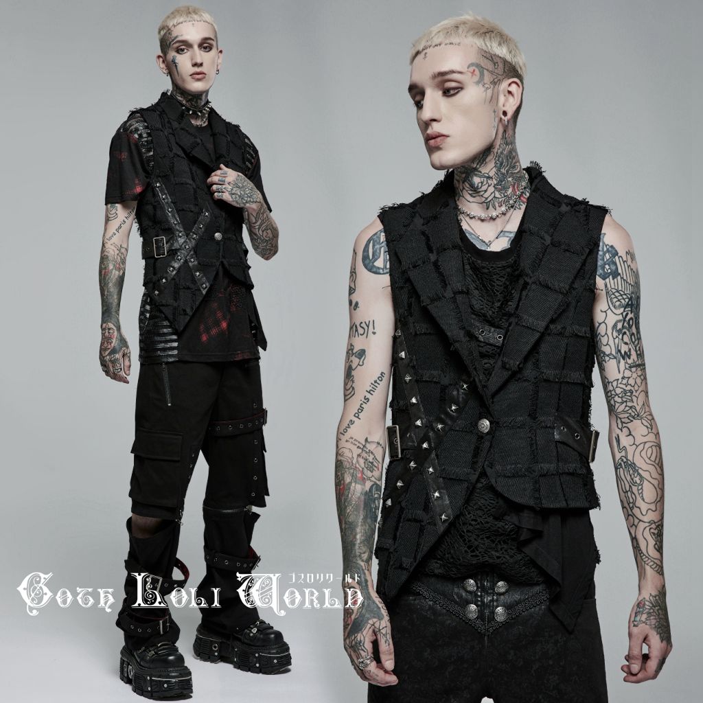 楽天市場】当日発送 即納 WY-1377MJM-BK パンクファッション ダメージ