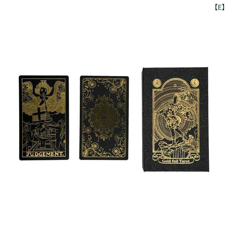 楽天市場】タロットカード 金箔 プラスチック製 PVC 防水 カラー印刷