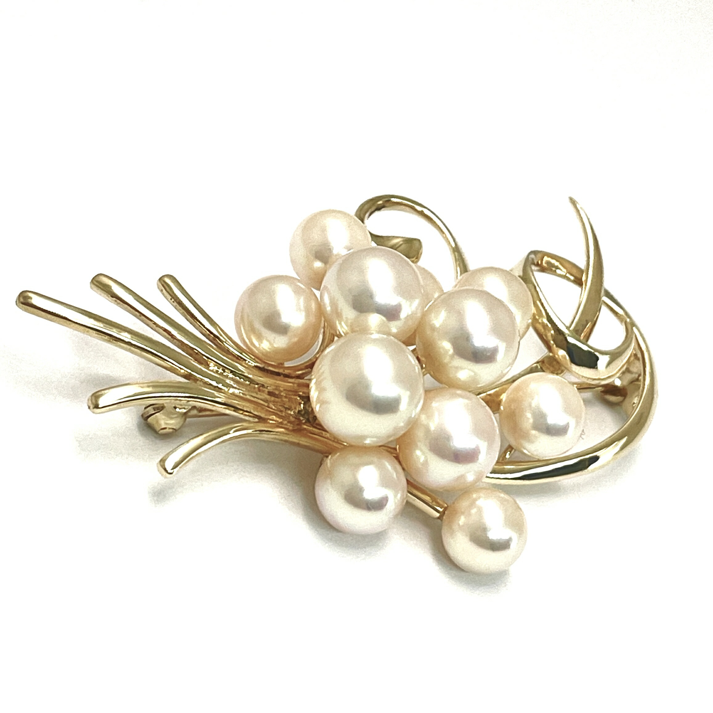 楽天市場】MIKIMOTO / ミキモト パールブローチ K14YG 5.8~7.8mm