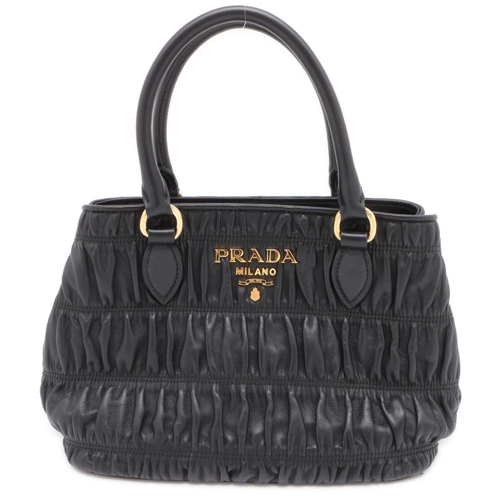 楽天市場】プラダ ハンドバッグ ギャザー レザー 1BA172 PRADA バッグ