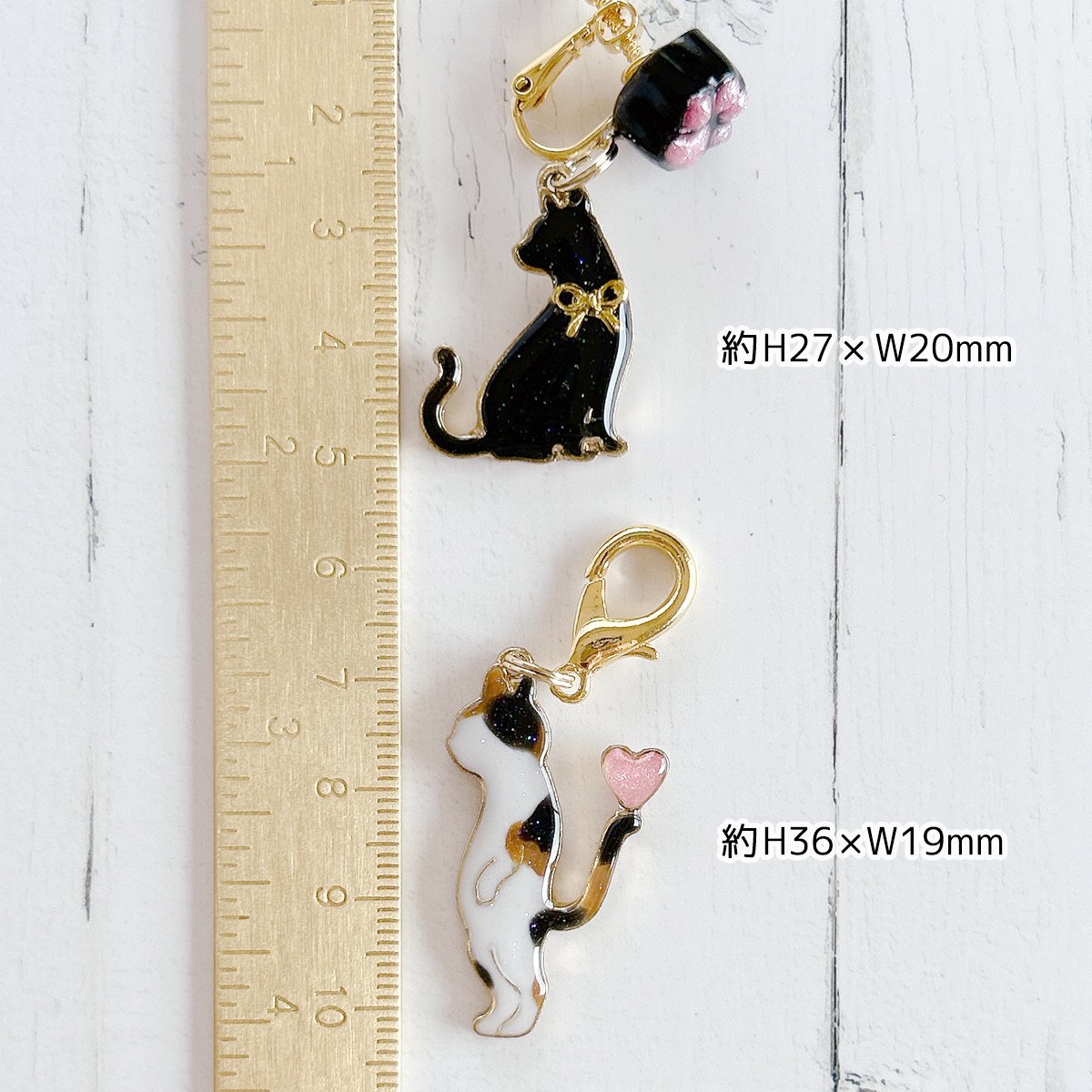 楽天市場】【セッティング台】猫のチャーム デコ土台 レジン土台