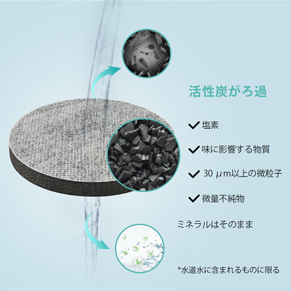 楽天市場】マイクロディスク 浄水カートリッジ マイクロディスク
