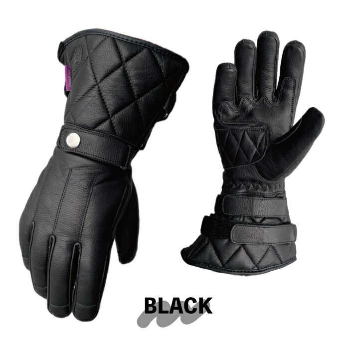 楽天市場】ガントレット グローブ バイク 冬用 レザー 防寒 防風 防水